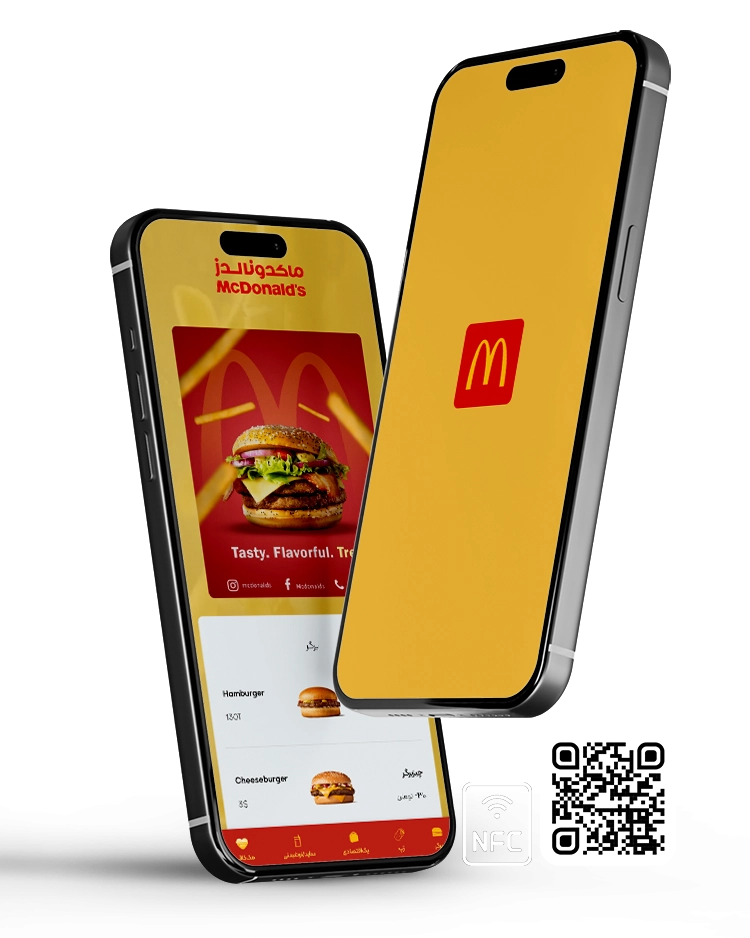 منو دیجیتال فست فود