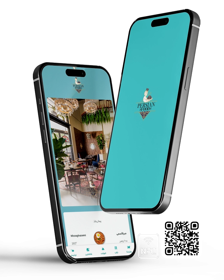 منو دیجیتال رستوران رزتا